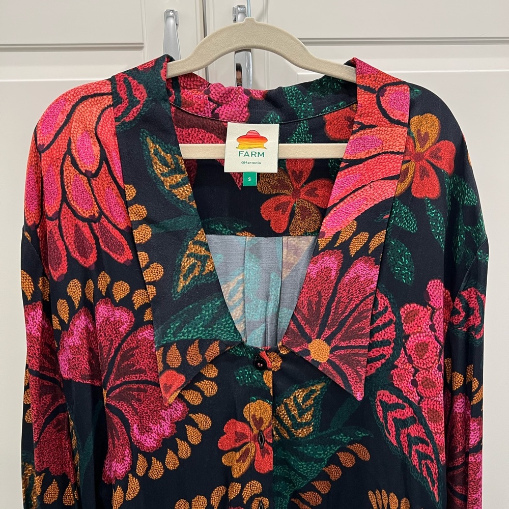 Tropical print Farm Rio shirt